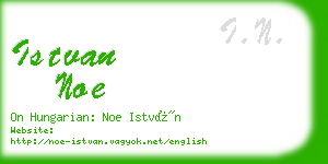 istvan noe business card